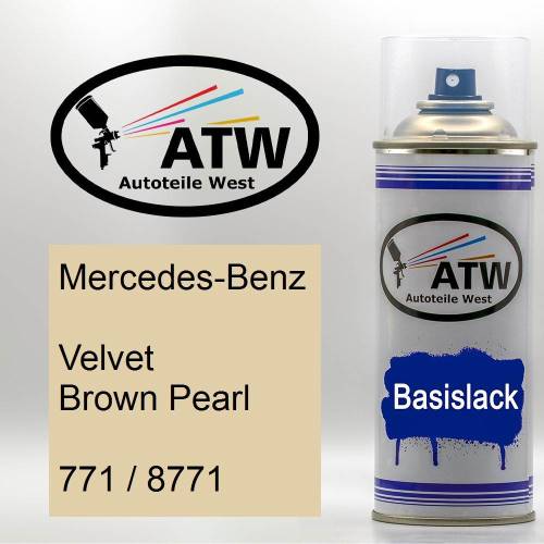 Mercedes-Benz, Velvet Brown Pearl, 771 / 8771: 400ml Sprühdose, von ATW Autoteile West.